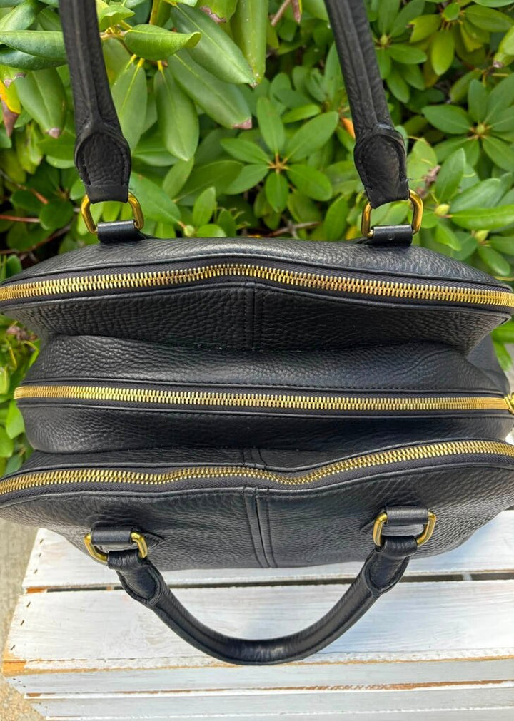 J Crew Pebble Leather Dome Satchel