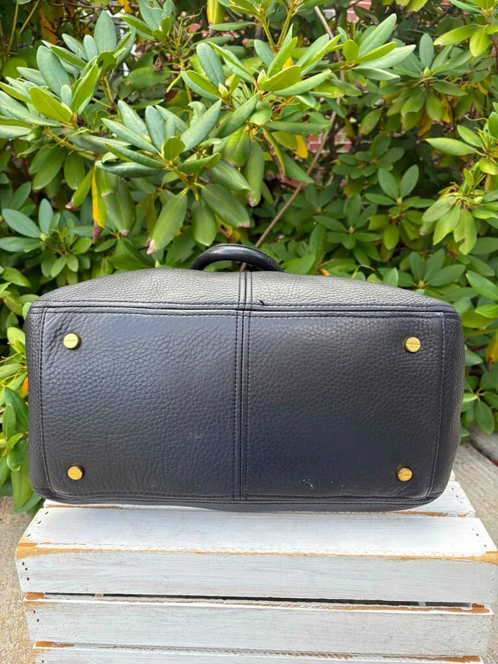 J Crew Pebble Leather Dome Satchel