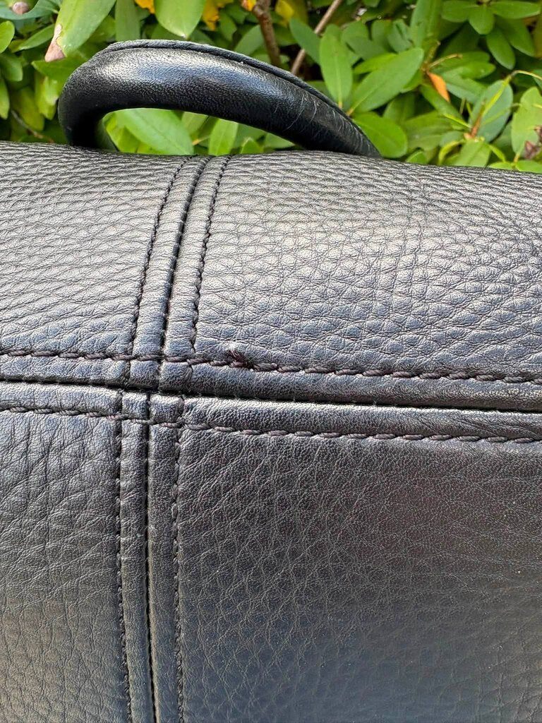J Crew Pebble Leather Dome Satchel