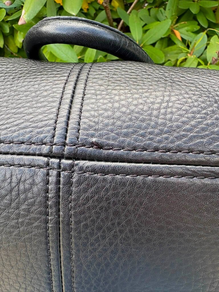 J Crew Pebble Leather Dome Satchel
