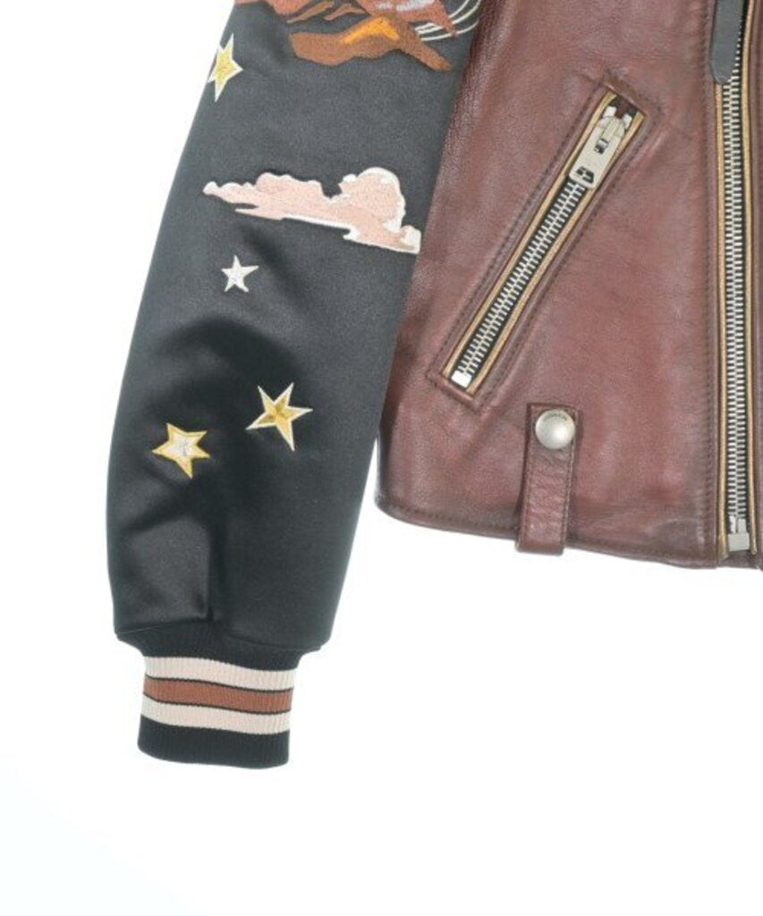 Coach Embroidered Souvenir Leather Biker Jacket - Size XS
