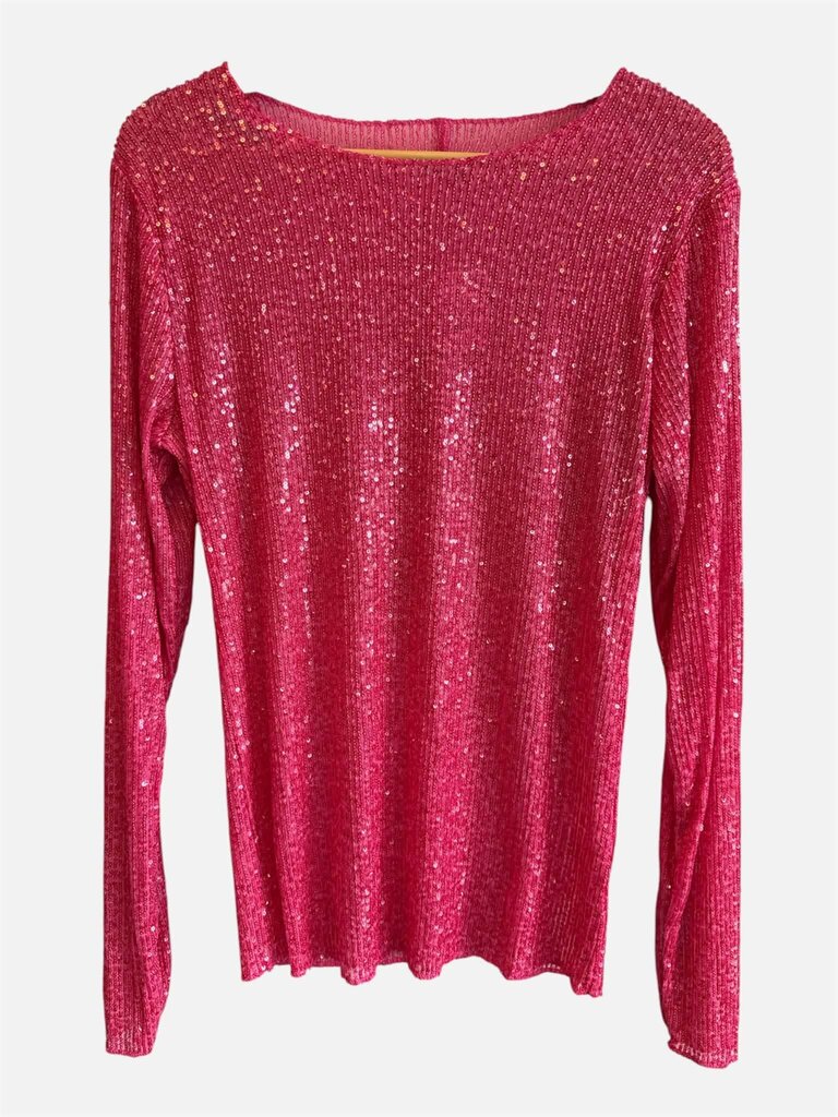 Free People NWT Sequin Long Sleeve - Size Large