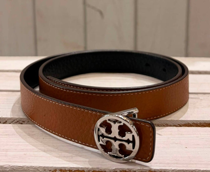 Tory Burch Reversible Miller Leather Belt - Size Small (Retails for $230)
