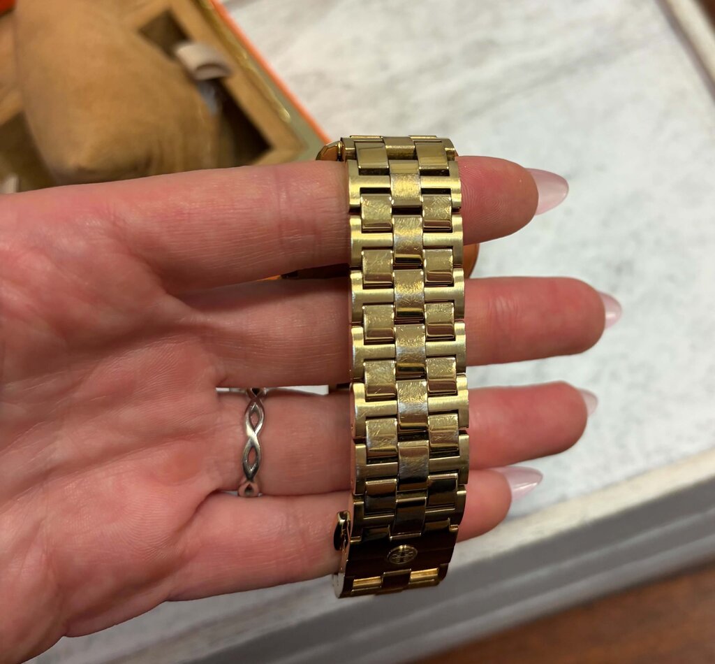 Tory Burch Gold Chronograph Watch (Retails $695)