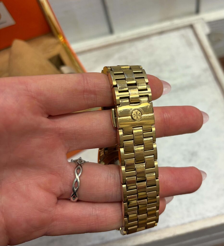 Tory Burch Gold Chronograph Watch (Retails $695)