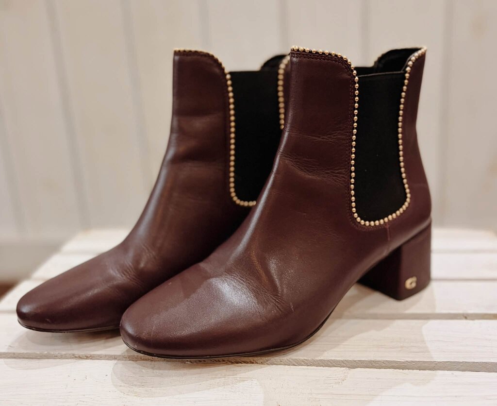 Coach Tori Leather Bootie - Size 9.5