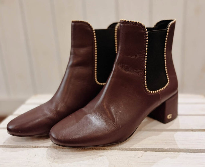 Coach Tori Leather Bootie - Size 9.5