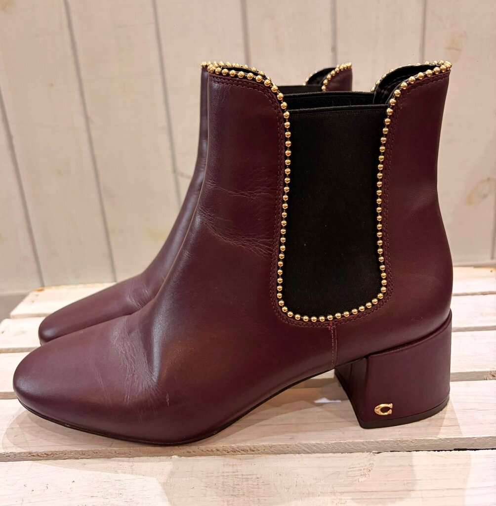 Coach Tori Leather Bootie - Size 9.5