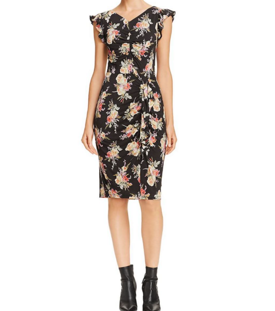 Rebecca Taylor Floral Midi Dress - Size Large