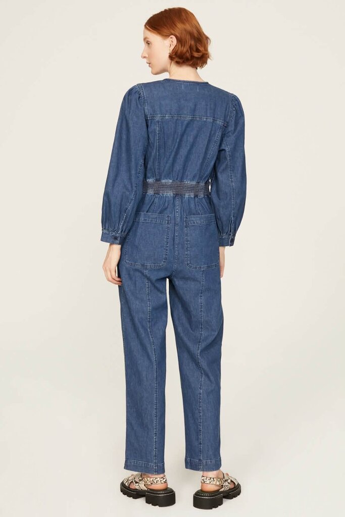Madewell Denim Straight-Leg Jumpsuit - Size 6 (Retails for $148)