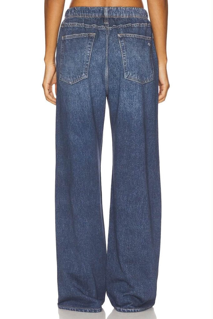 Rag & Bone Miramar Terry Wide Leg Jeans - Size Medium (Retails for $198)