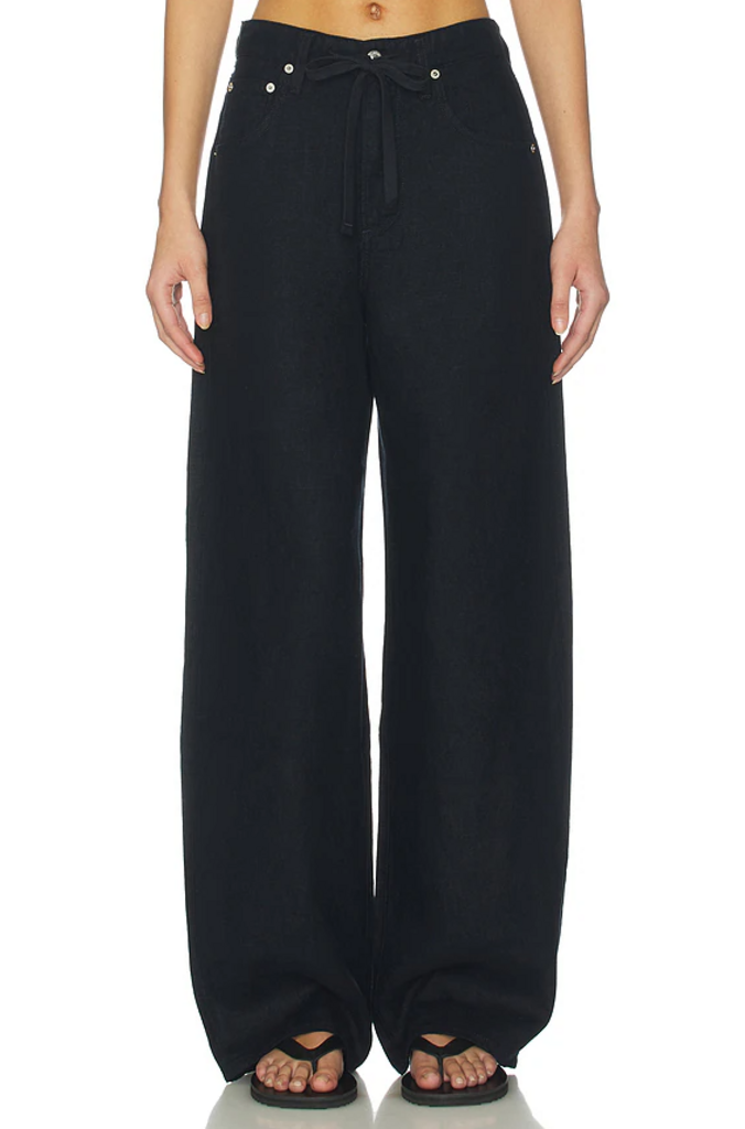 Citizens of Humanity Brynn Drawstring Trouser in True Navy (Retails For $298) - Size 24