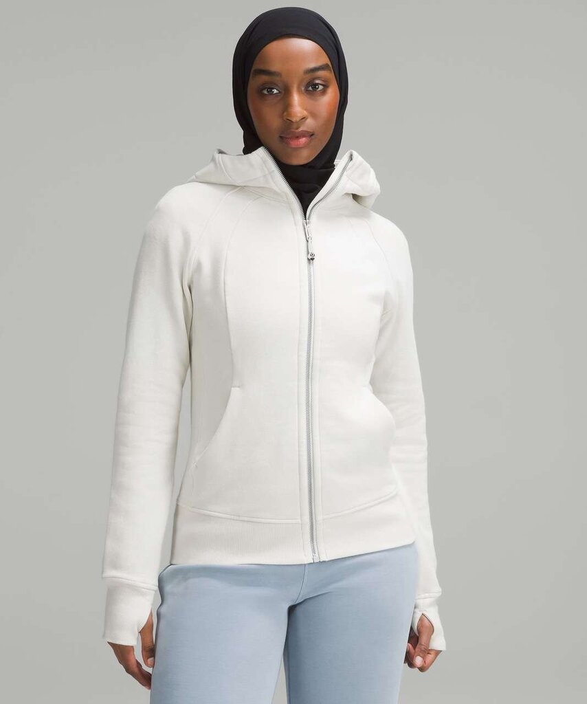 Lululemon Scuba Full-Zip Hoodie in Bone - Size 4(Retails $118)