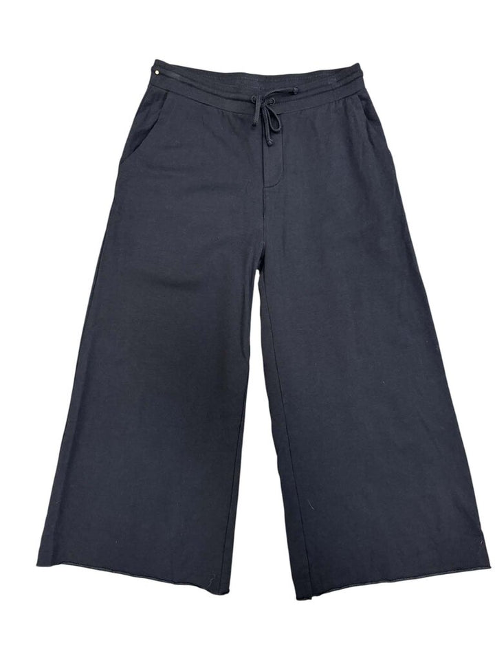 Cuyana French Terry Wide Leg Cropped Pants - Size Small
