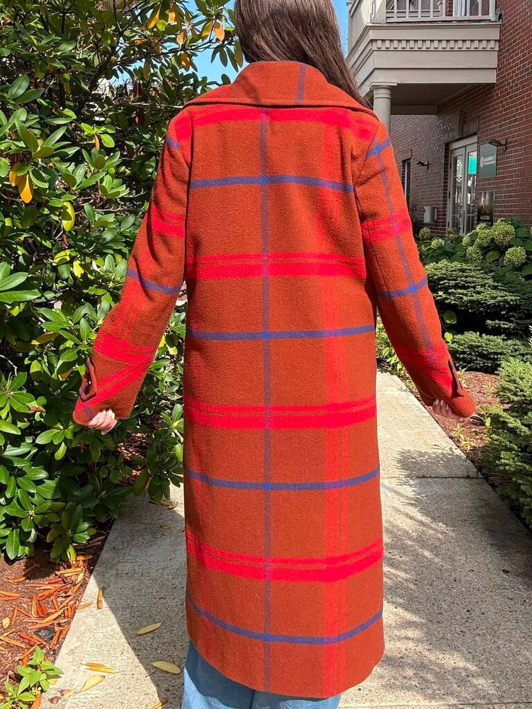 Anthropologie Plaid Jasper Coat - Size Medium