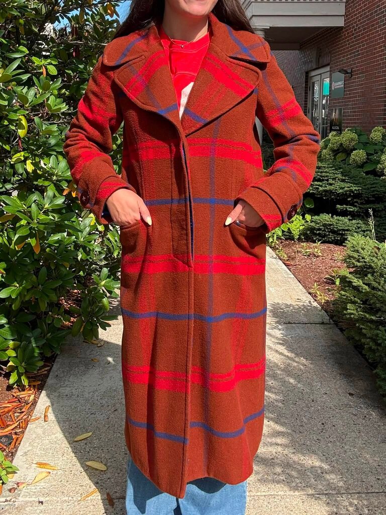 Anthropologie Plaid Jasper Coat - Size Medium