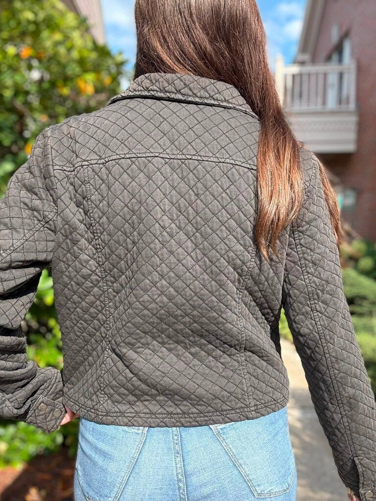 Marrakech Quilted Moto Jacket - Size Medium
