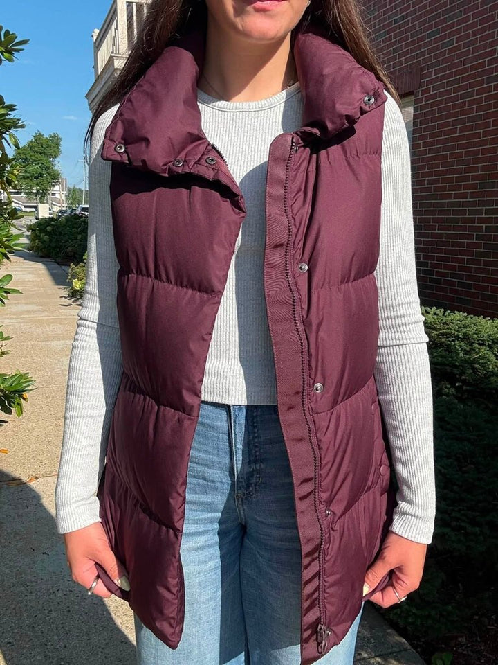 Athleta Downtown Down Vest - Size Medium Tall
