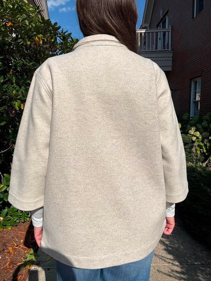 Lilla P Zip Front Patch Pocket Jacket - Size Small