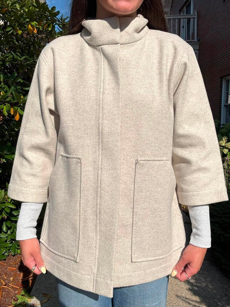 Lilla P Zip Front Patch Pocket Jacket - Size Small