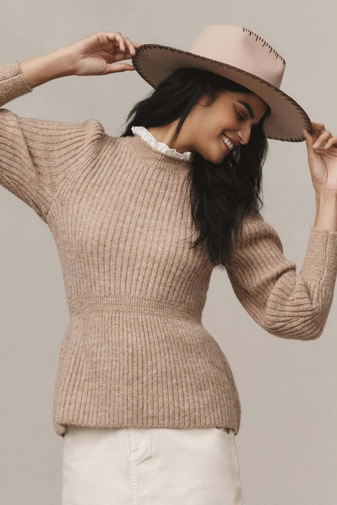 Lea & Viola Anthropologie Ruffle Sweater - Size XS