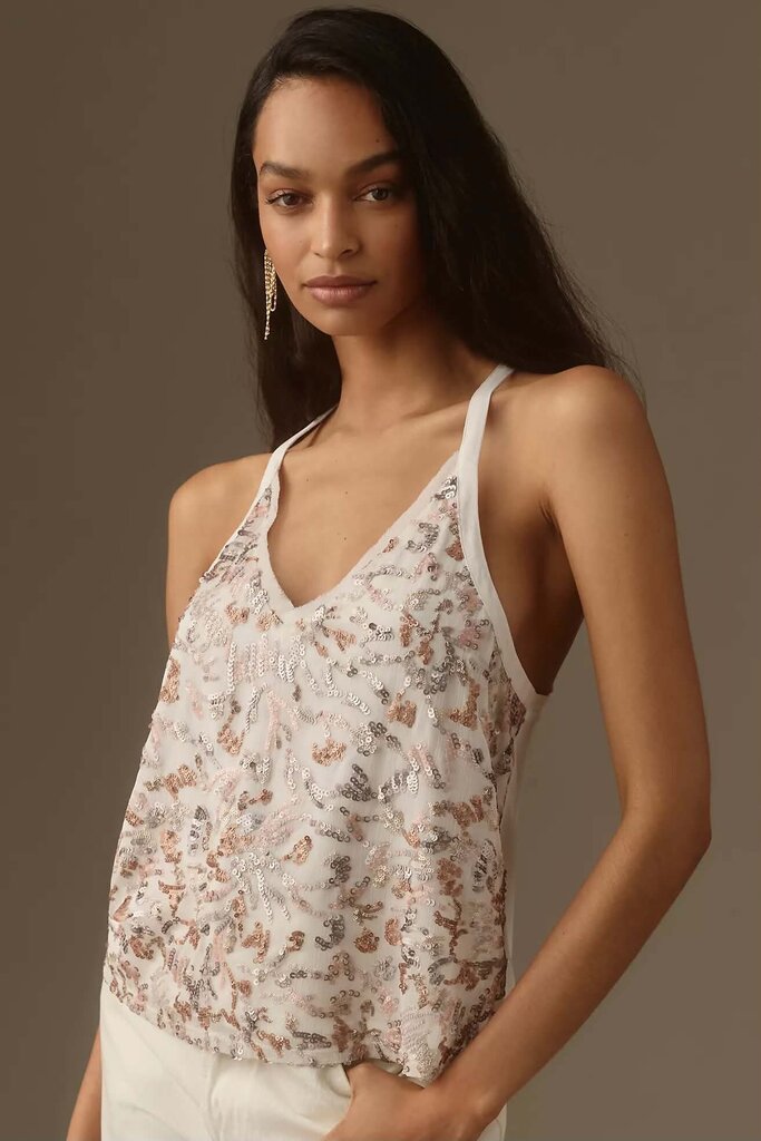 Anthropologie NWT Tiny Gwen Sequin Tank - Size Small (Retails $98)