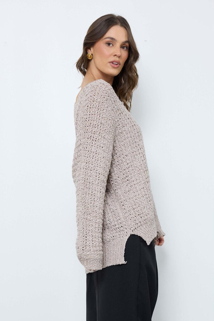 Bobbles & Lace Emerson Knit Sweater - Size S/M