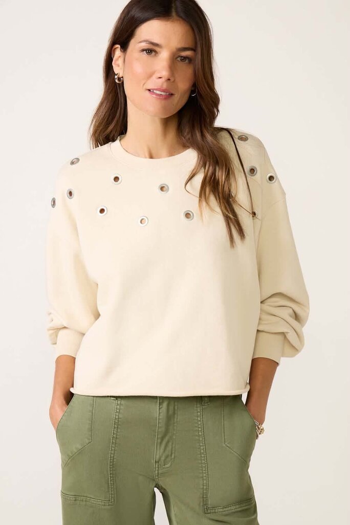 Evereve Tayisha Grommet Sweatshirt - Size Medium