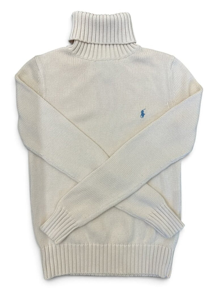 Ralph Lauren Logo Knit Turtleneck Sweater - Size Medium