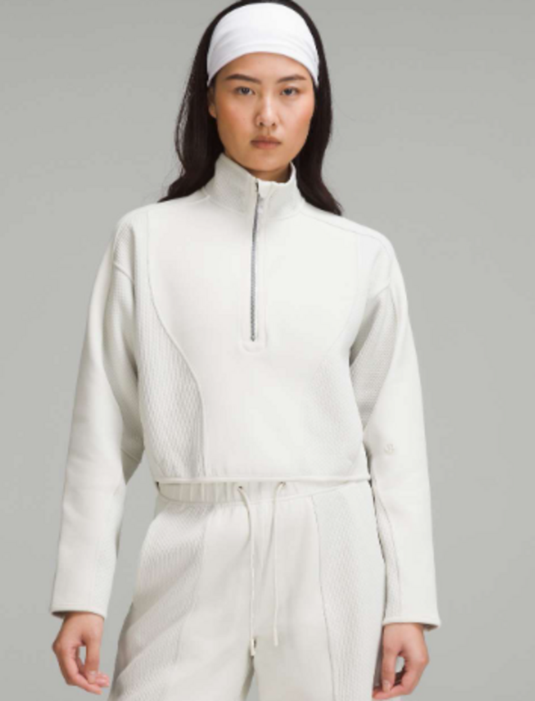 Lululemon Mixed Fabric Half-Zip Pullover - Size Medium