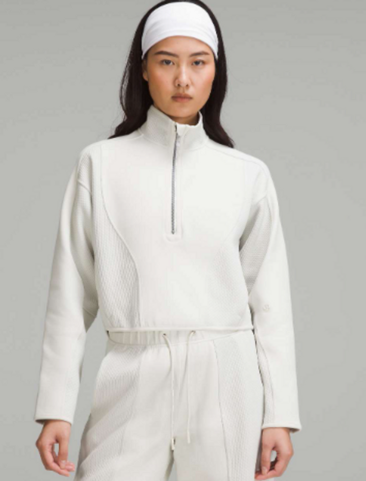 Lululemon Mixed Fabric Half-Zip Pullover - Size Medium