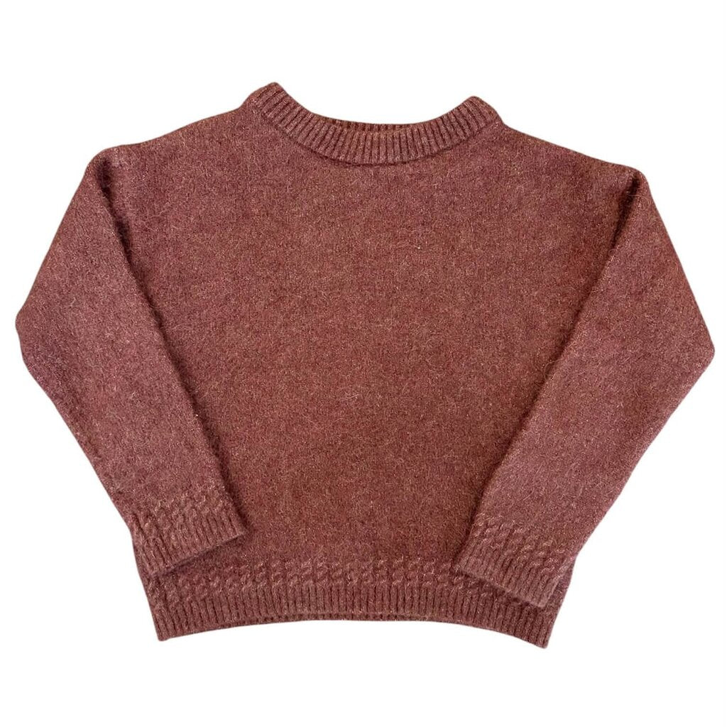 Sezane Amiel Knit Sweater in Mocha - Size Small