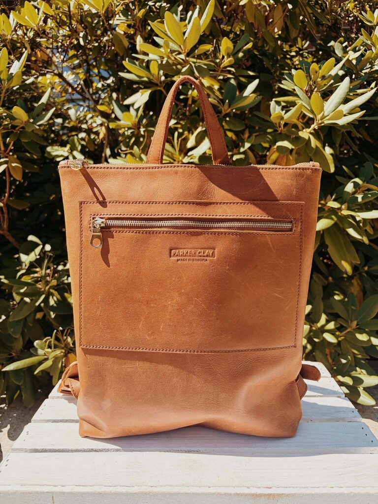 Parker Clay Miramar Full Grain Leather Backpack (Retails for $248)
