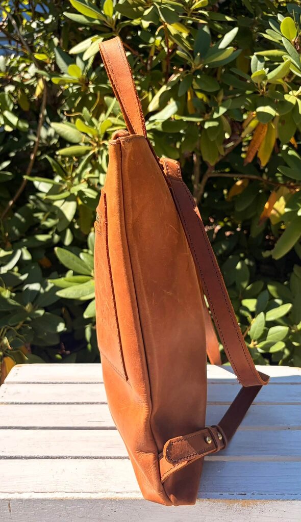Parker Clay Miramar Full Grain Leather Backpack (Retails for $248)