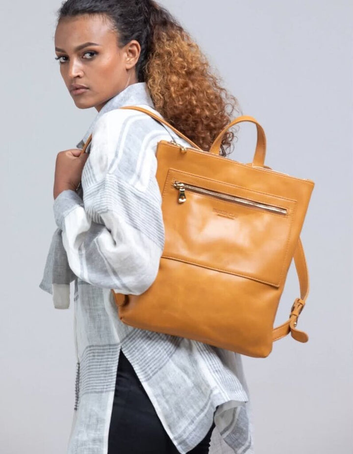 Parker Clay Miramar Full Grain Leather Backpack (Retails for $248)
