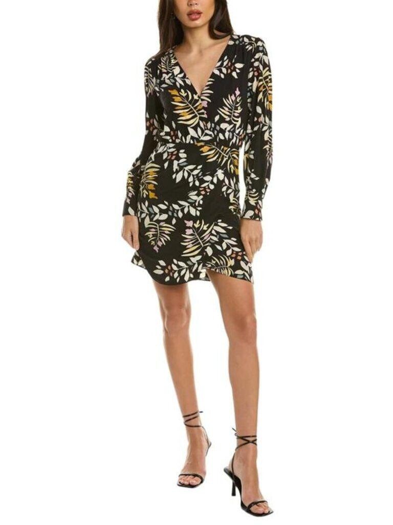 Ba&sh Cassie Leaf Print Mini Dress - Size 1(Retails $330)