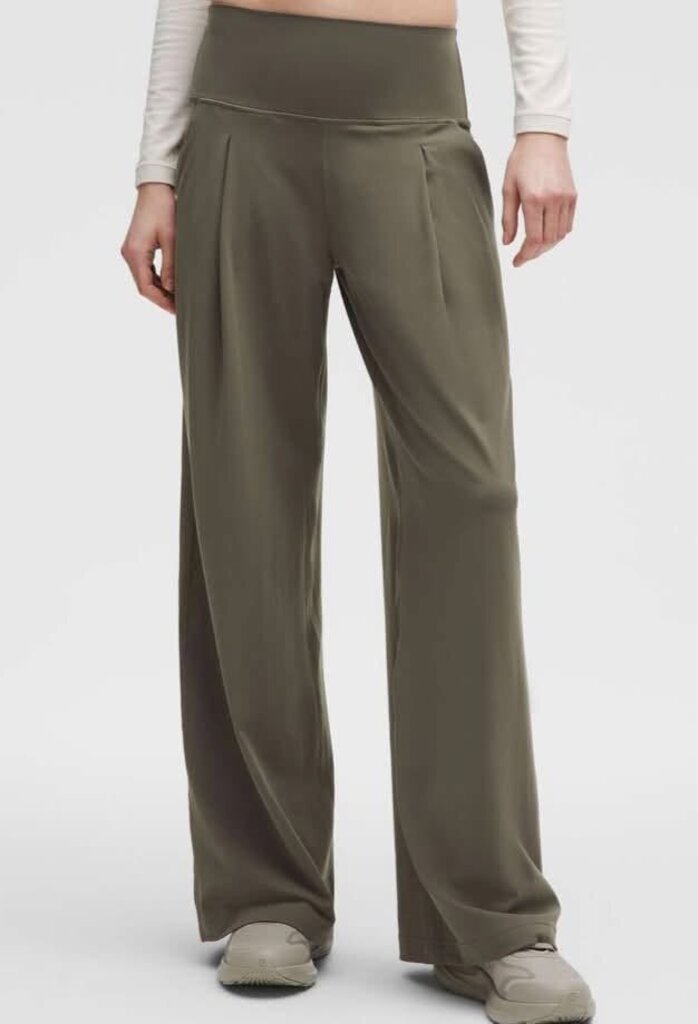 Lululemon Align Palazzo Pant In Army Green - Size 6 (Retails For $128)