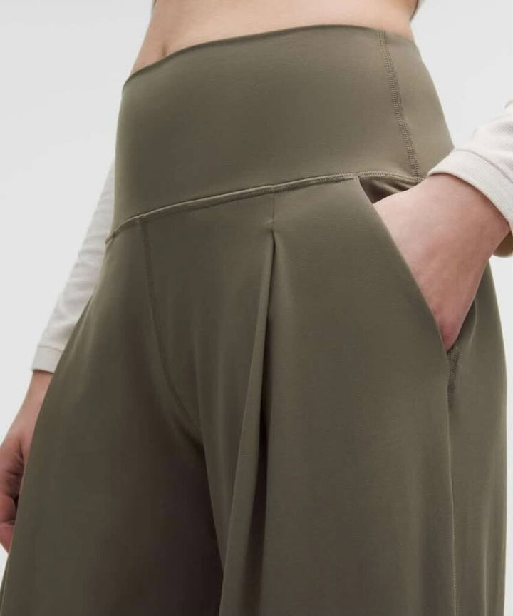Lululemon Align Palazzo Pant In Army Green - Size 6 (Retails For $128)