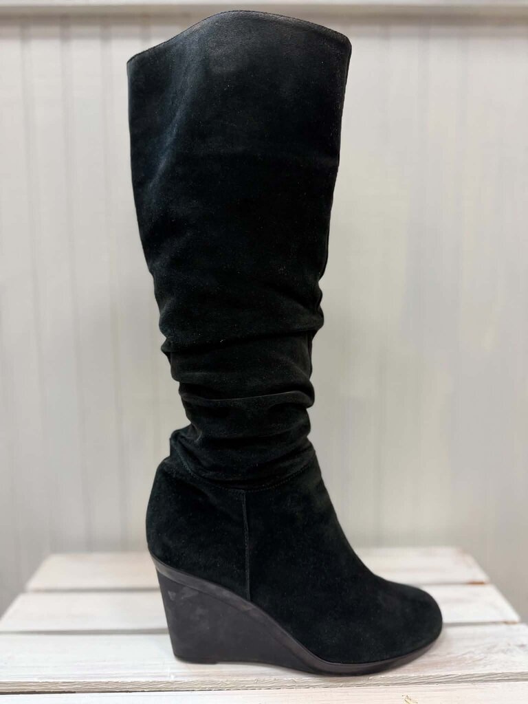 Aquatalia Knee High Wedge Boots - Size 7