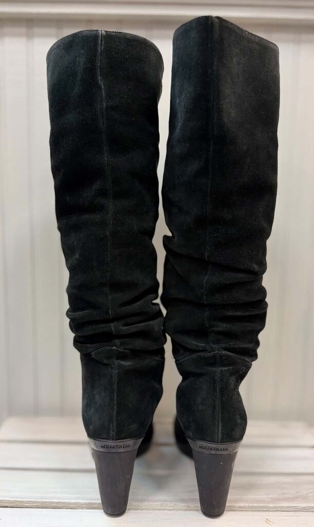 Aquatalia Knee High Wedge Boots - Size 7