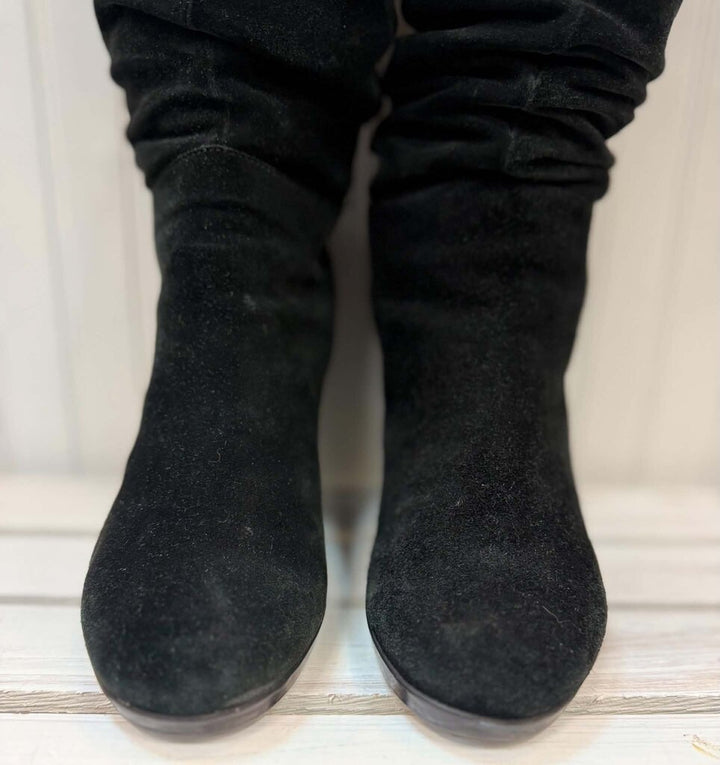 Aquatalia Knee High Wedge Boots - Size 7