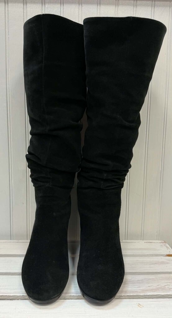 Aquatalia Knee High Wedge Boots - Size 7