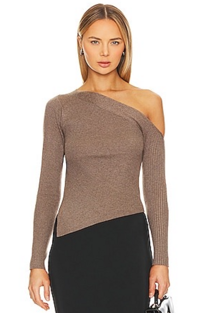 ASTR The Label Aldari Sweater in Mocha (Retails for $69) - Size Medium
