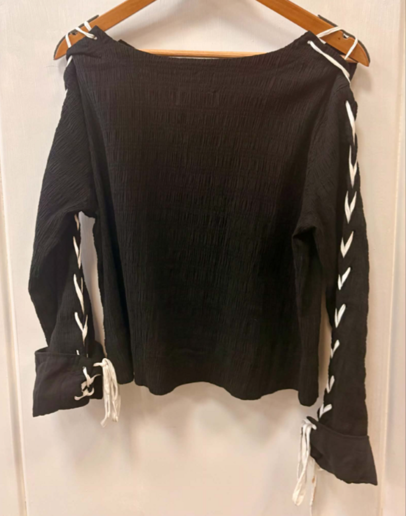 We The Free Lace-Up Smocked Top - Size XS
