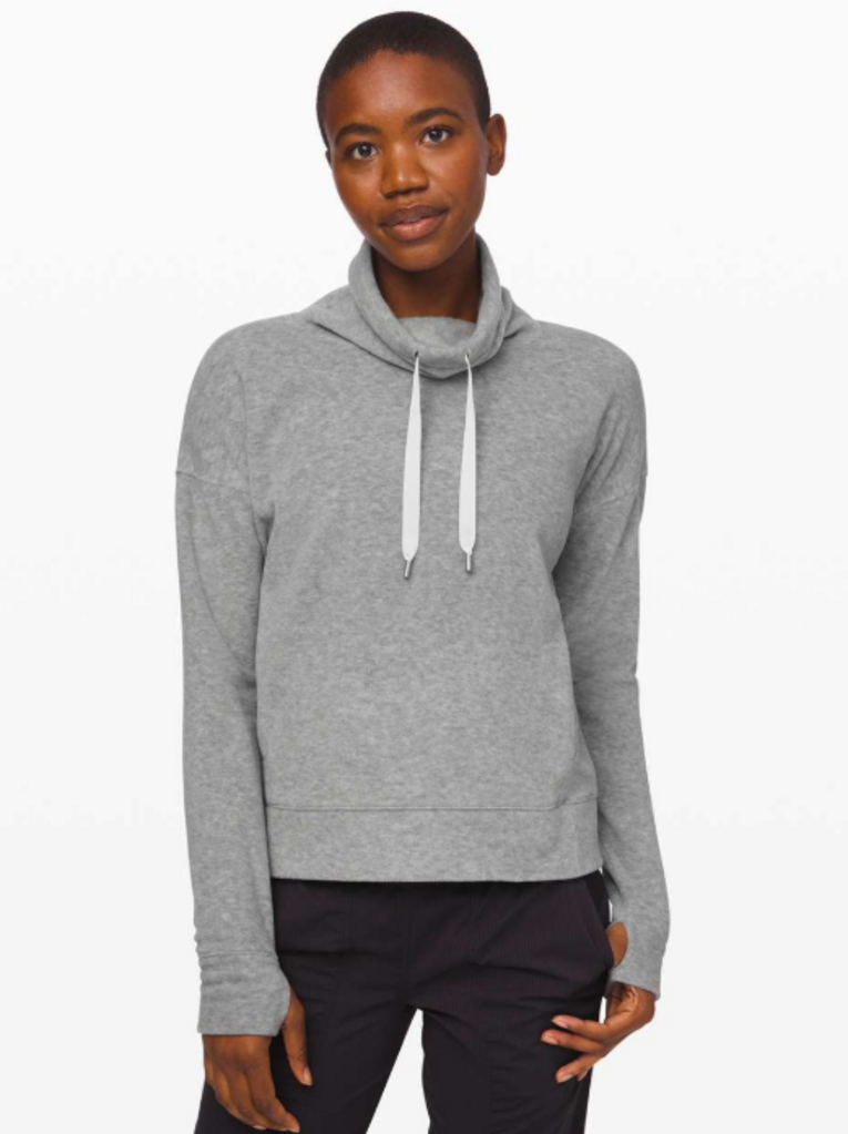 Lululemon Go Forward Pullover in Heathered Core Light Grey - Size 12 (Retails for $108)