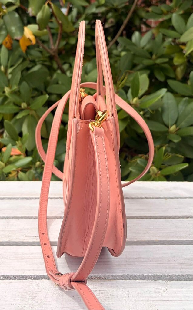 Lele Sadoughi Carla Checkered Leather Top Handle Bag