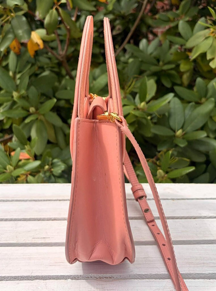Lele Sadoughi Carla Checkered Leather Top Handle Bag
