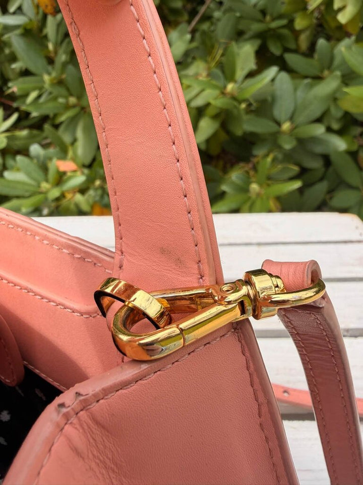 Lele Sadoughi Carla Checkered Leather Top Handle Bag