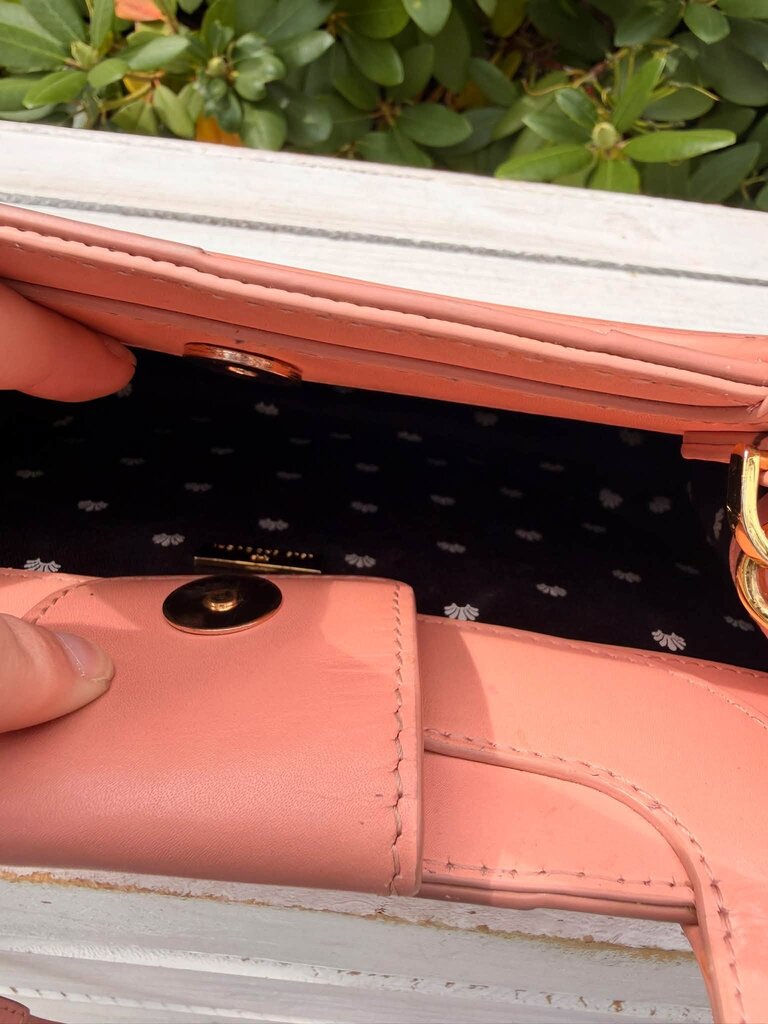 Lele Sadoughi Carla Checkered Leather Top Handle Bag