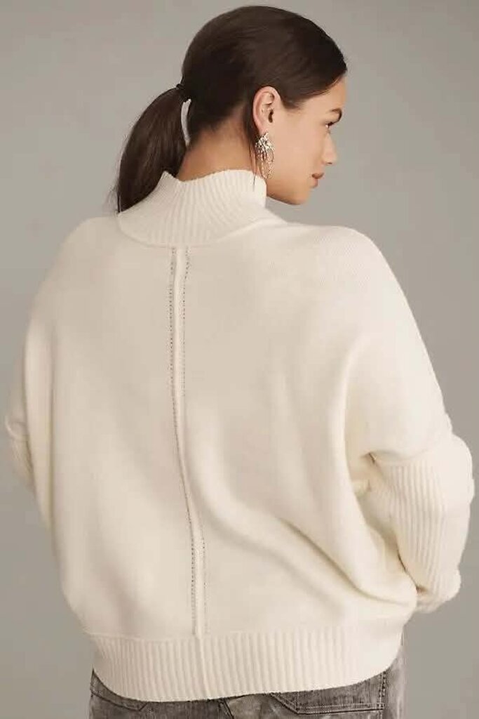 Maeve Gretchen Cozy Mock-Neck Sweater - Size Small